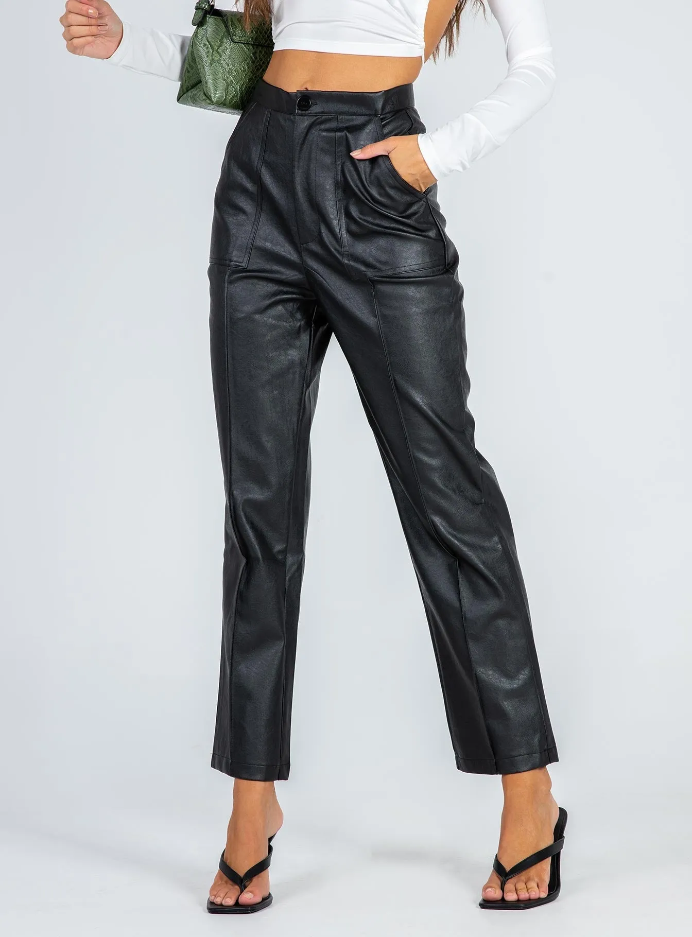 Encore Pants Black Soft Feel Casual Chic Look