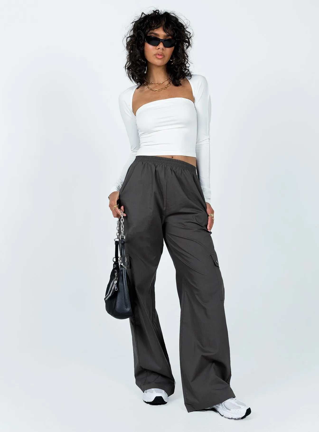 Urban Look Lista Elastic Pocket Pants Slate