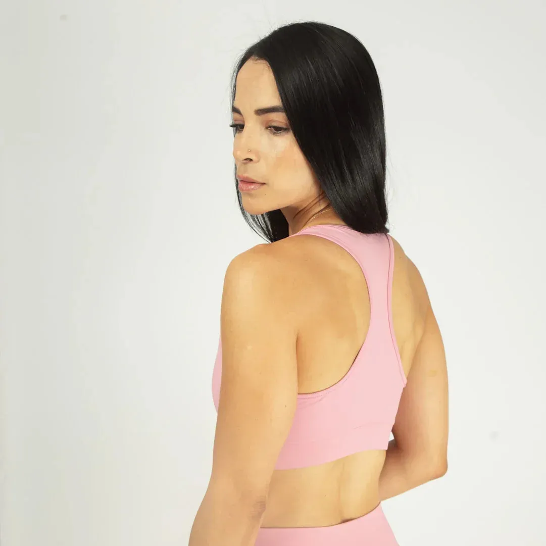 Versatile Strap Configuration Top deportivo femenino con escote frontal