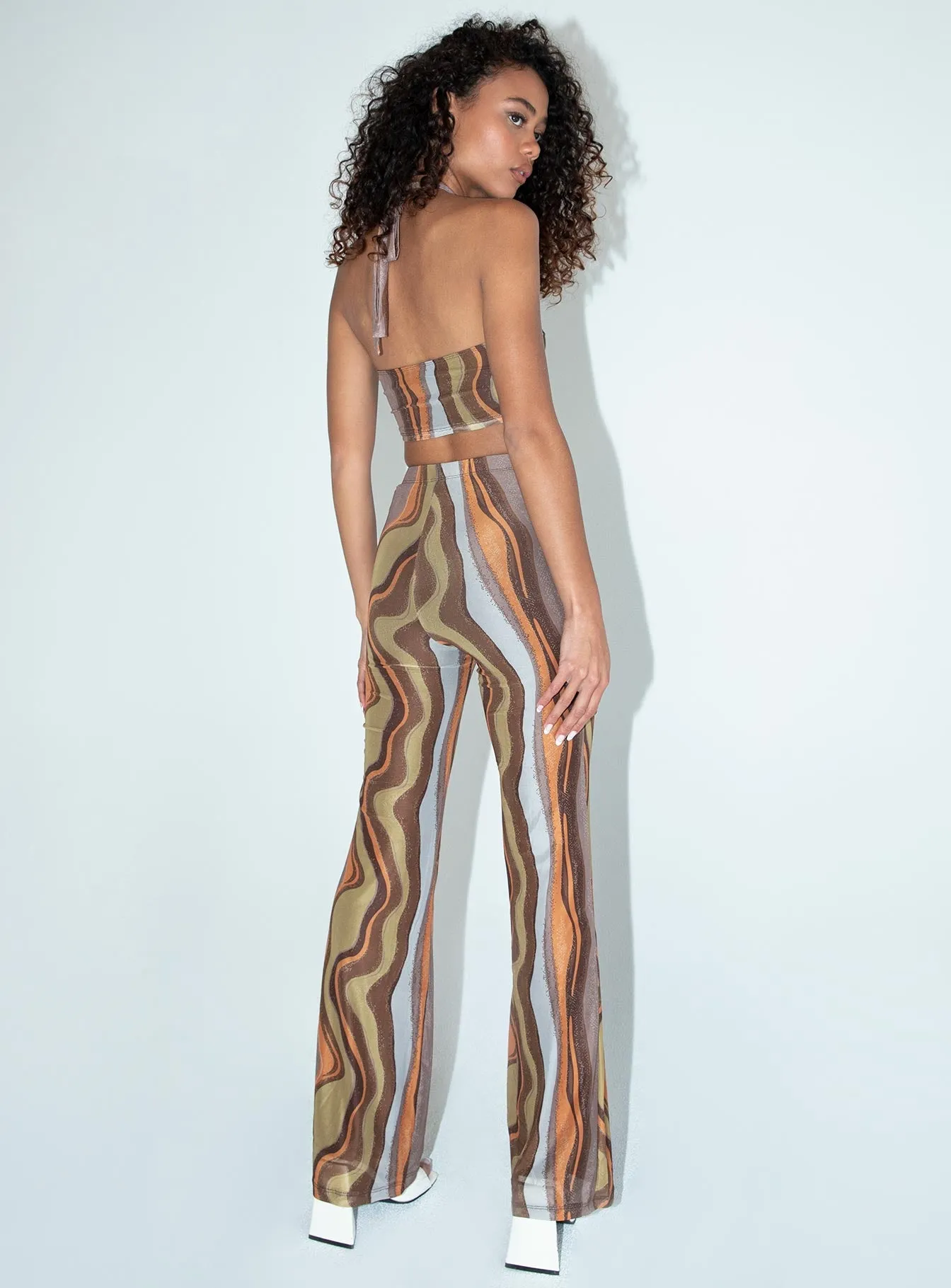 Quick Access Pockets Motel Herly Trouser Earthy Gradient Brown