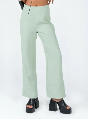 Euros Pants Dark Green Slim Fit Wear