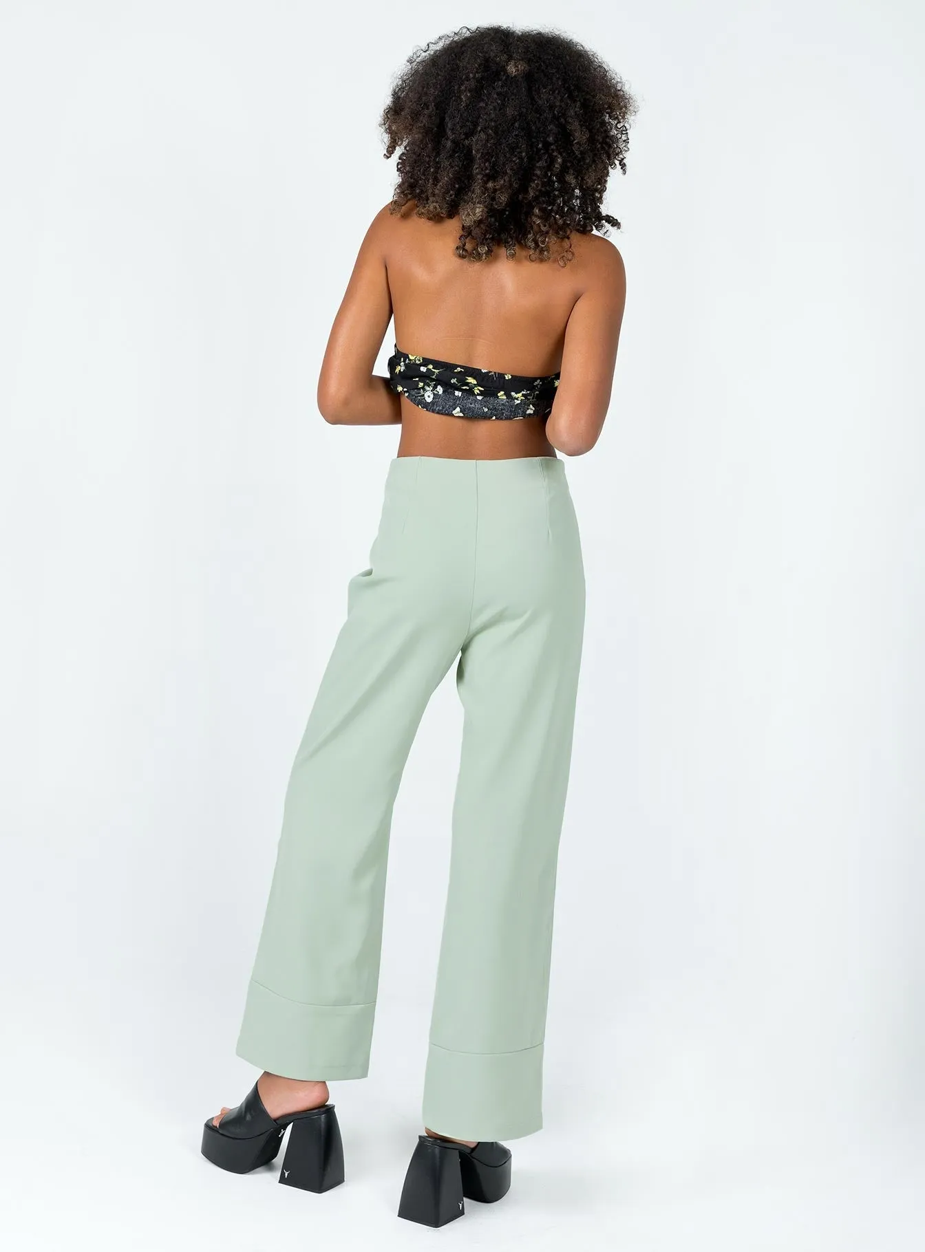 Casual Vibes Euros Pants Dark Green