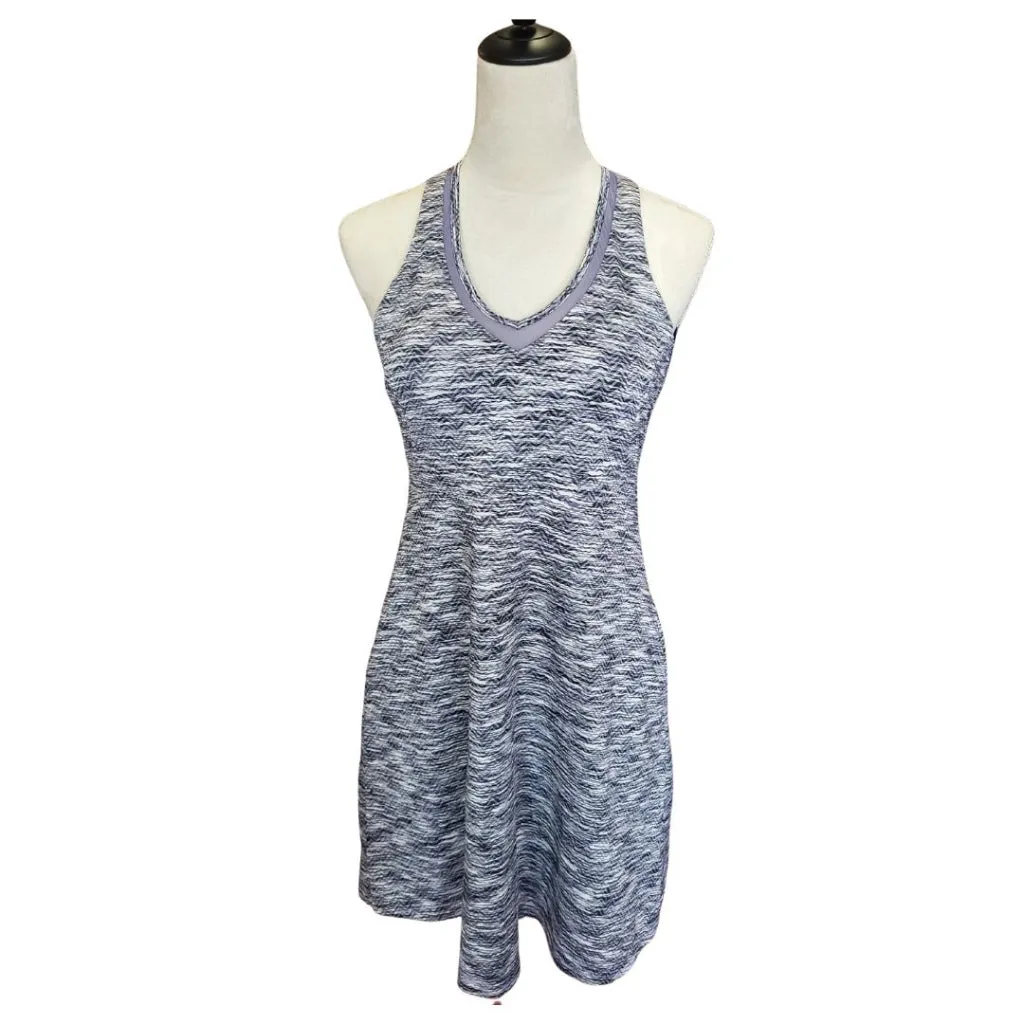Flower Grace Chic and Stylish MPG Gray and Purple Racerback Athletic Dress Size M MSP$50