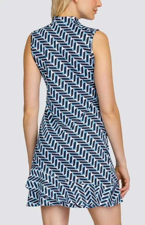 New Tail Activewear Maryellen Sleeveless Golf Dress - Rhombus Realms MSP$117 Soft Composition Light Coral
