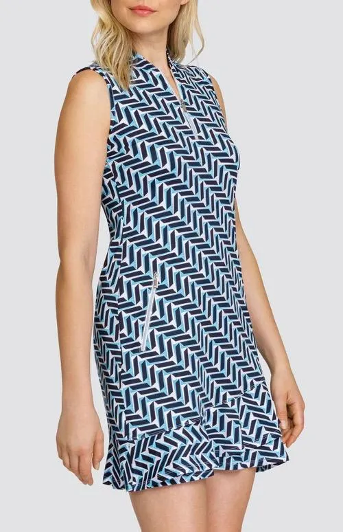 Weekend Favorite Outdoor Scene New Tail Activewear Maryellen Sleeveless Golf Dress - Rhombus Realms MSP$117