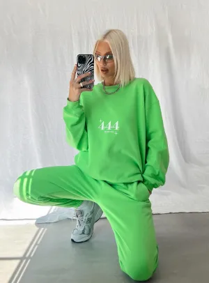 Meika Track Pants Green Chafe-Free Fit Casual Comfort