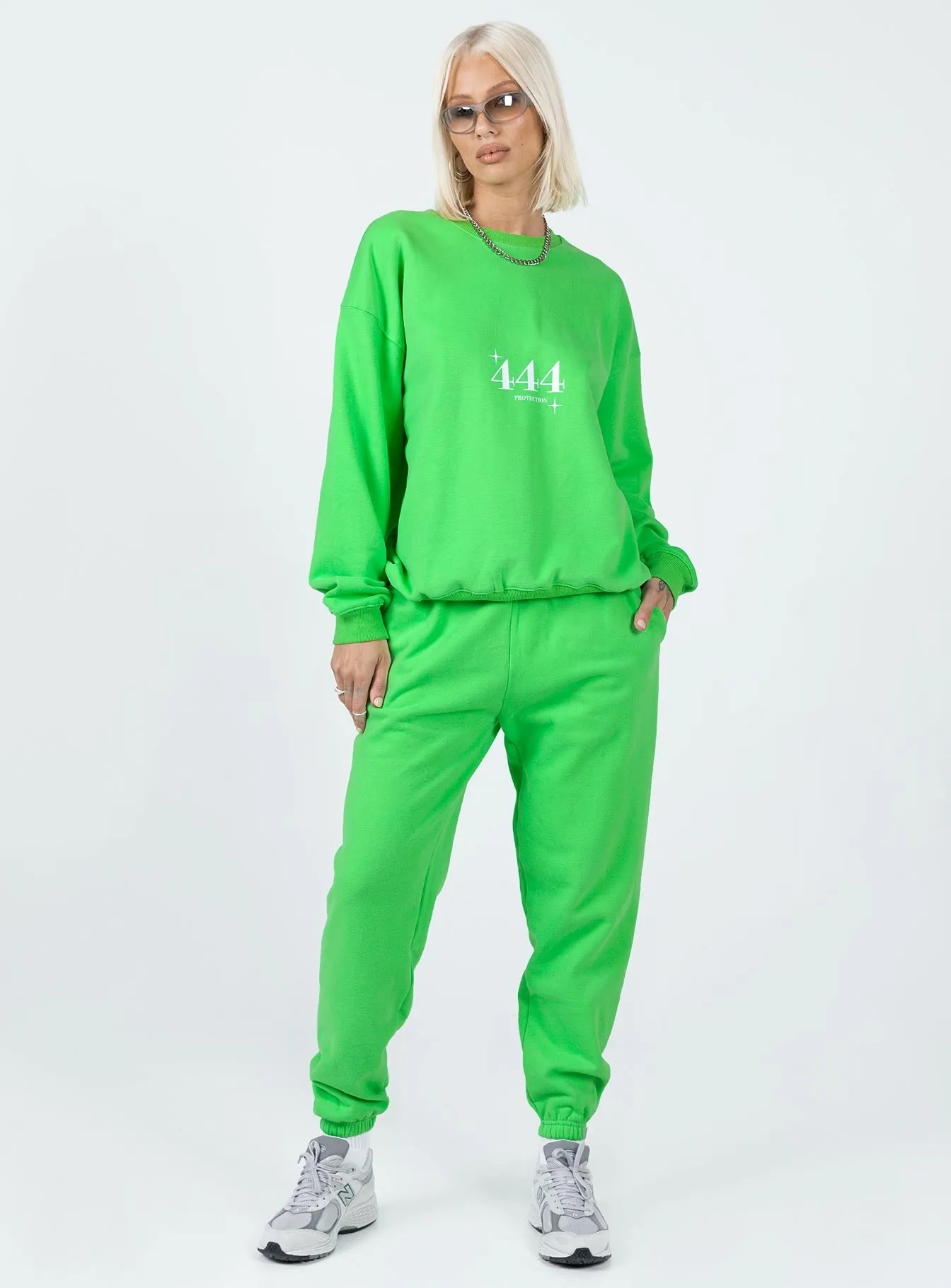 Non Slip Waistband Stay Comfortable Meika Track Pants Green