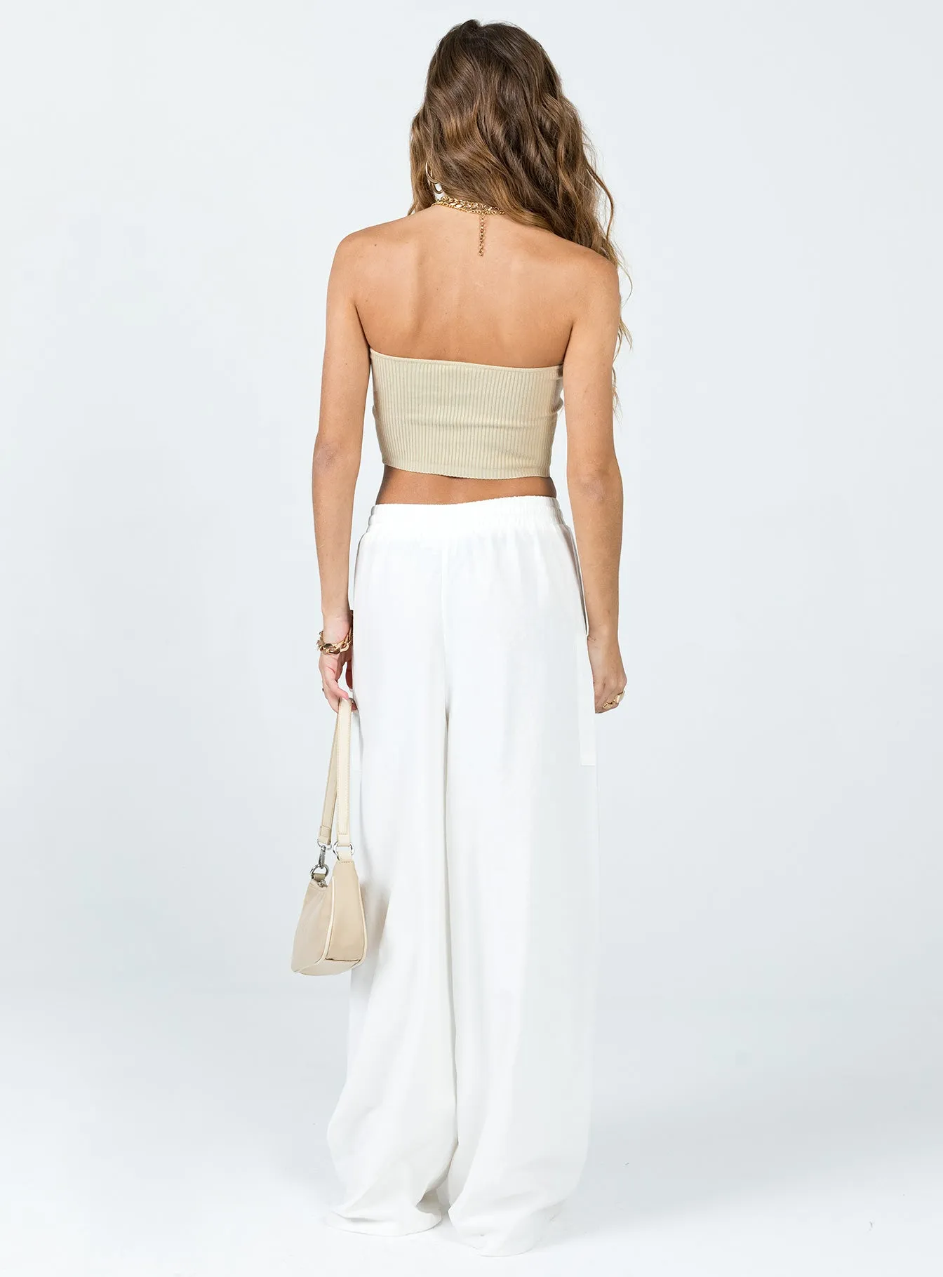 Brunie Pants White Perfect Fit Wear Sporty Touch