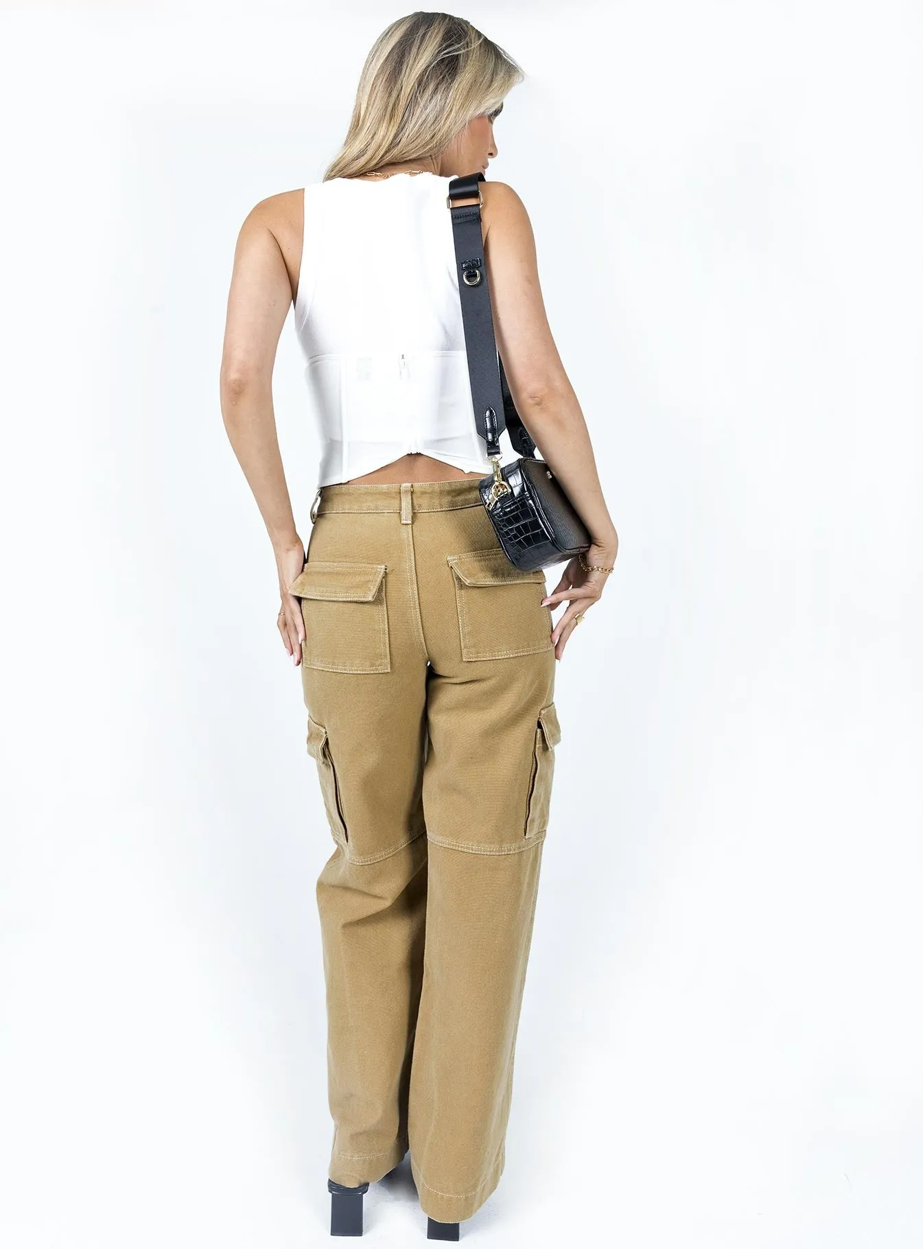Dust Dancing Cargo Pant Camel Quick Adjust Fit