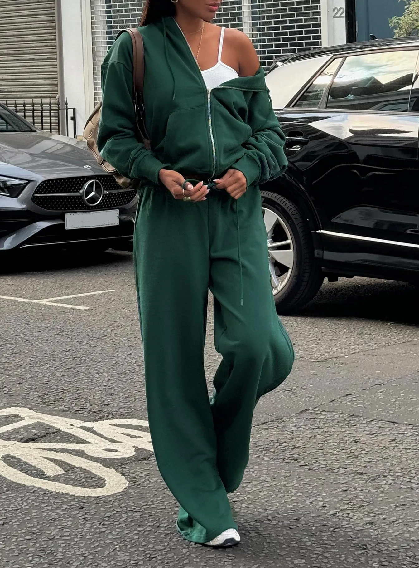 All Day Straight Leg Sweatpants Green Quick Flex Minimal Vibe