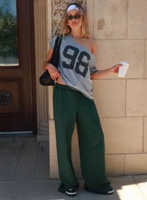 All Day Straight Leg Sweatpants Green Softened Hem