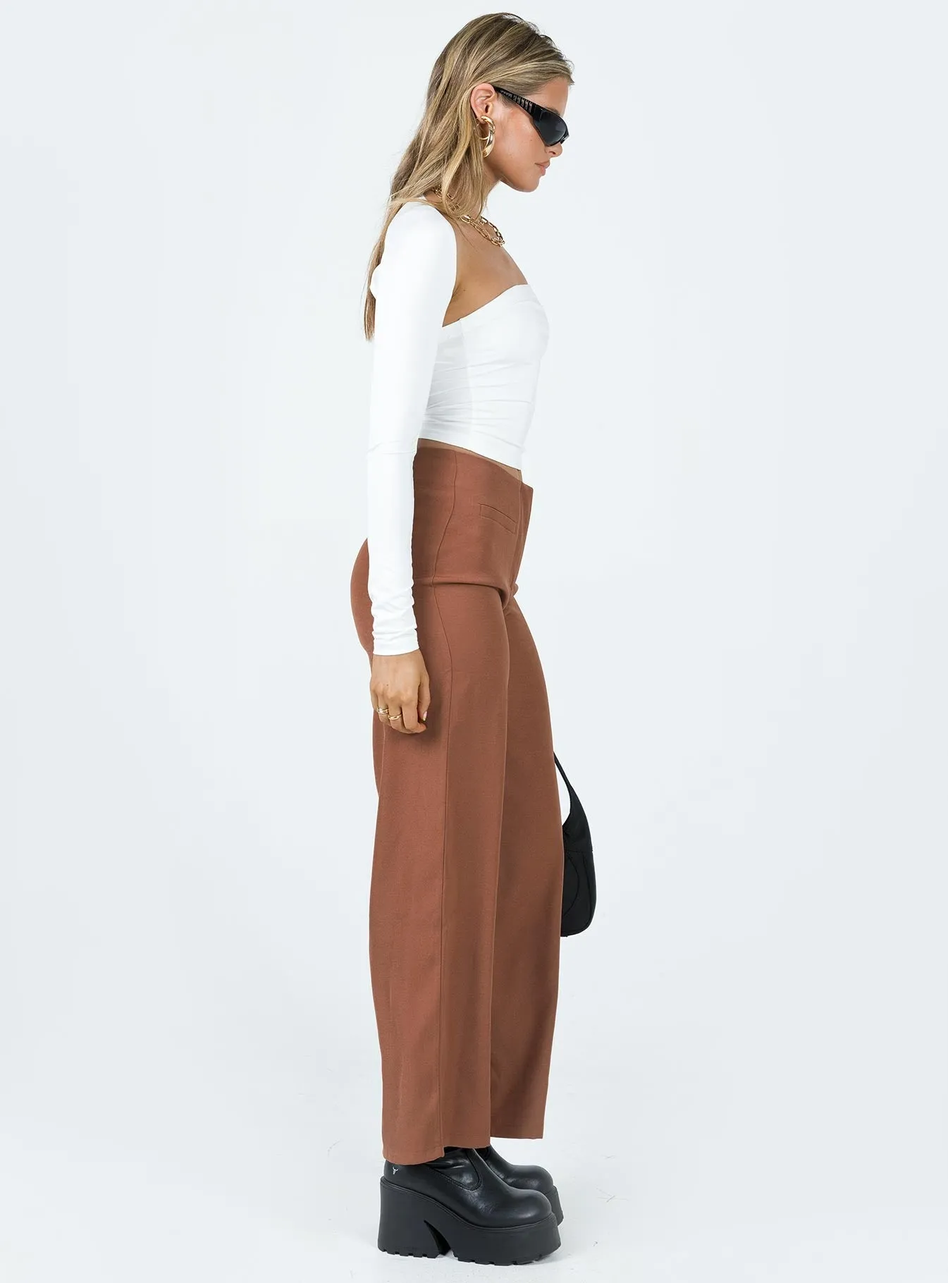 All Day Comfort Fit Water Resistant Finish Masefield Pants Brown