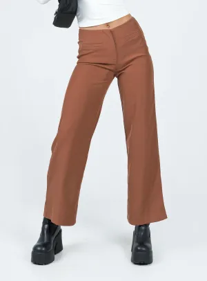 Durable Fabric Light Coverage Masefield Pants Brown