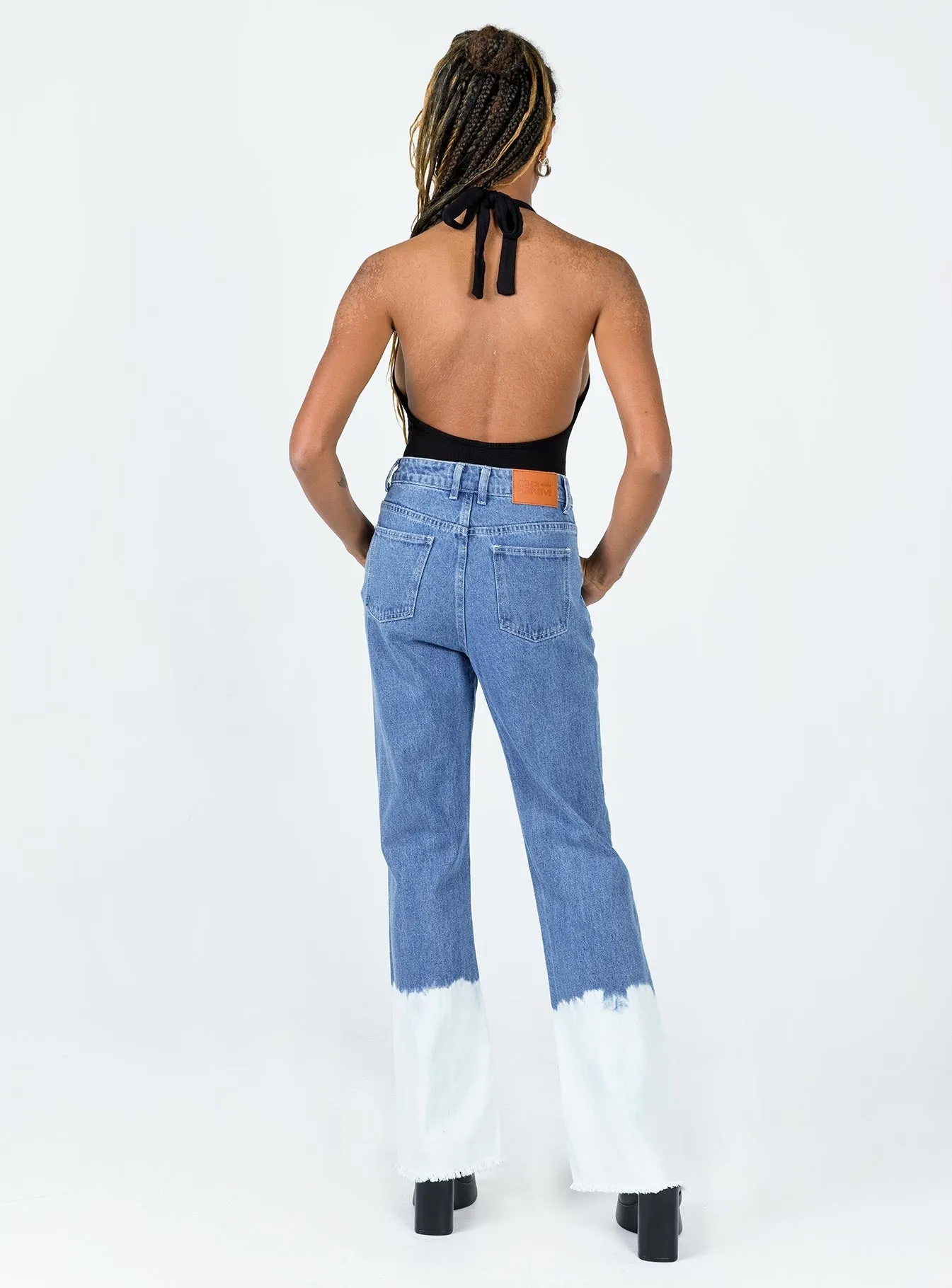 Myrtle Mid Slouch Denim Jeans High Rise Design Non Irritating