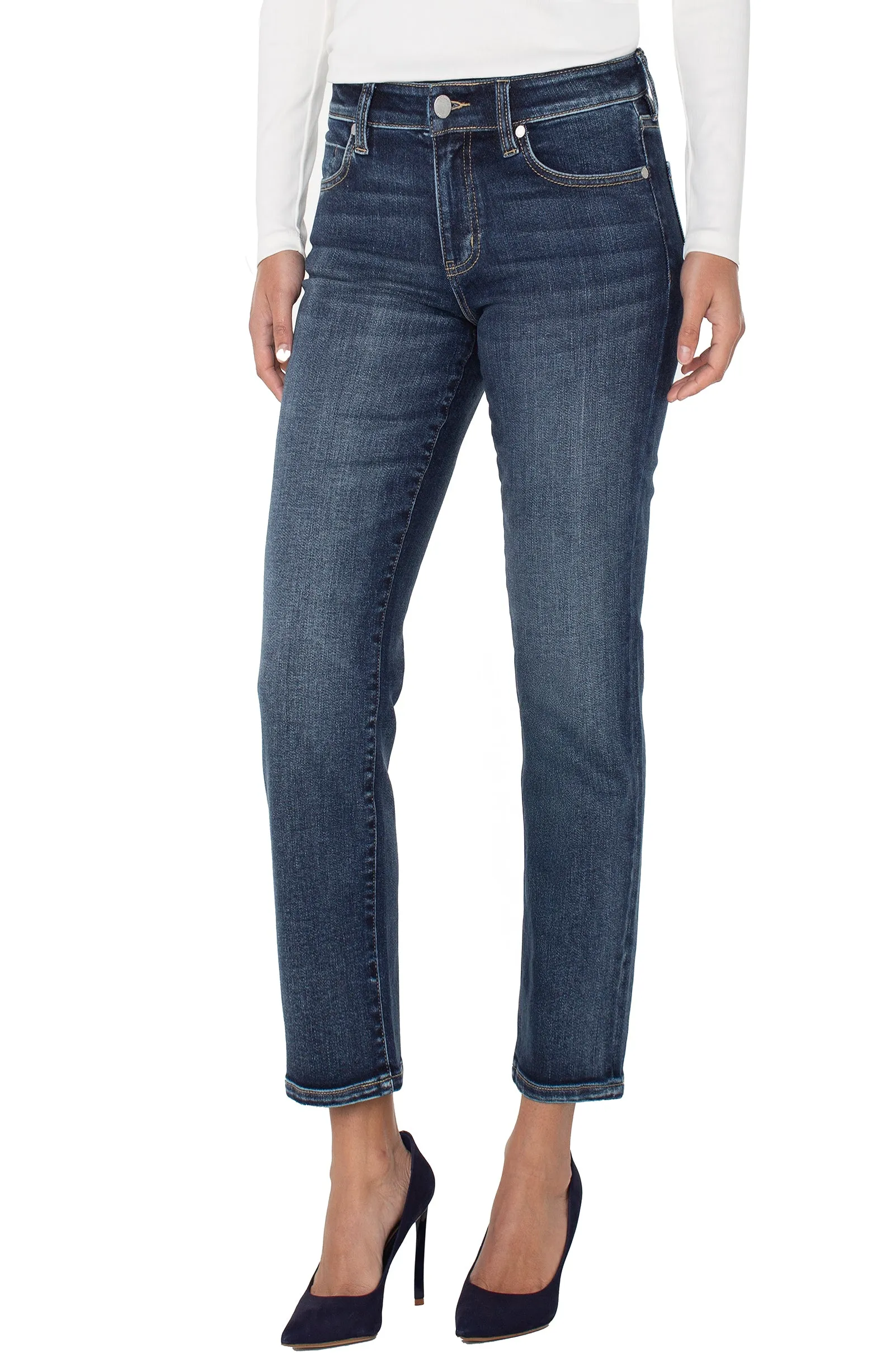 ShrinkageFree Fabric CompactWeave LIVERPOOL LIV NON-SKINNY JEAN - DENIM