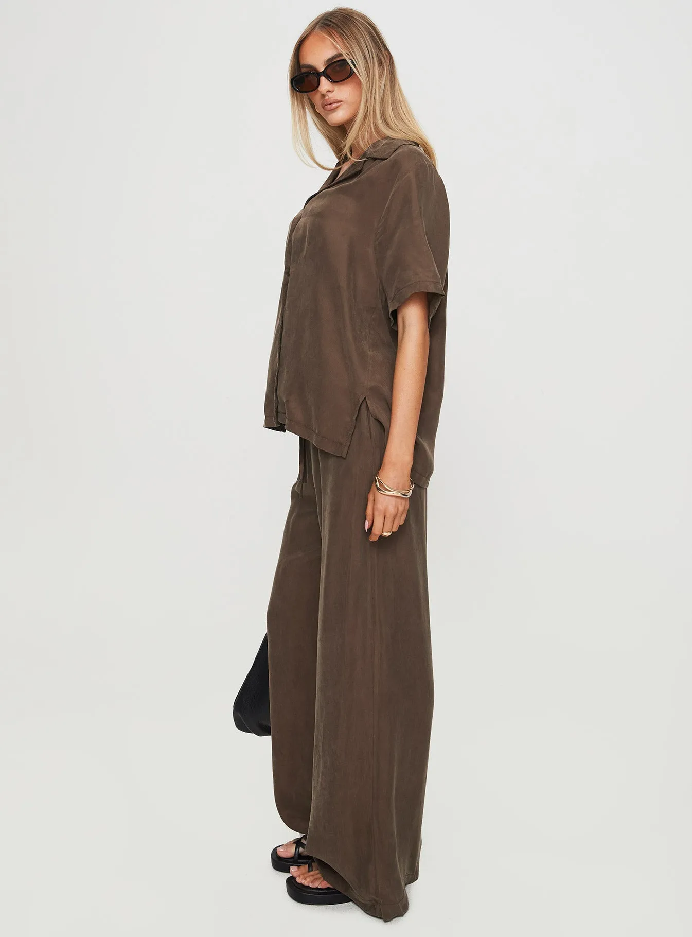 Mahlab Pants Chocoloate Perfect Pair Reinforced Pockets
