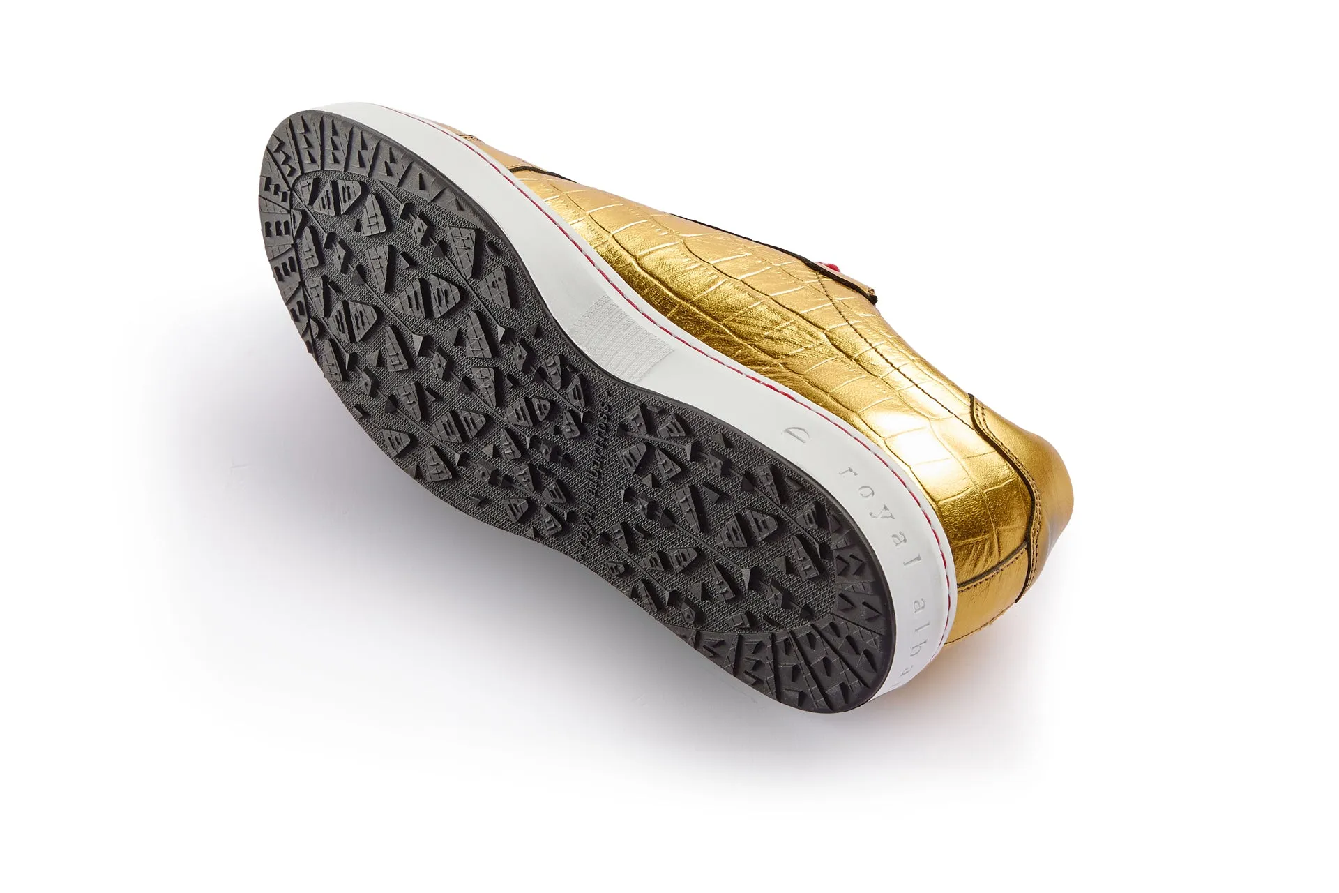 durable soles Buckingham | Gold Croc