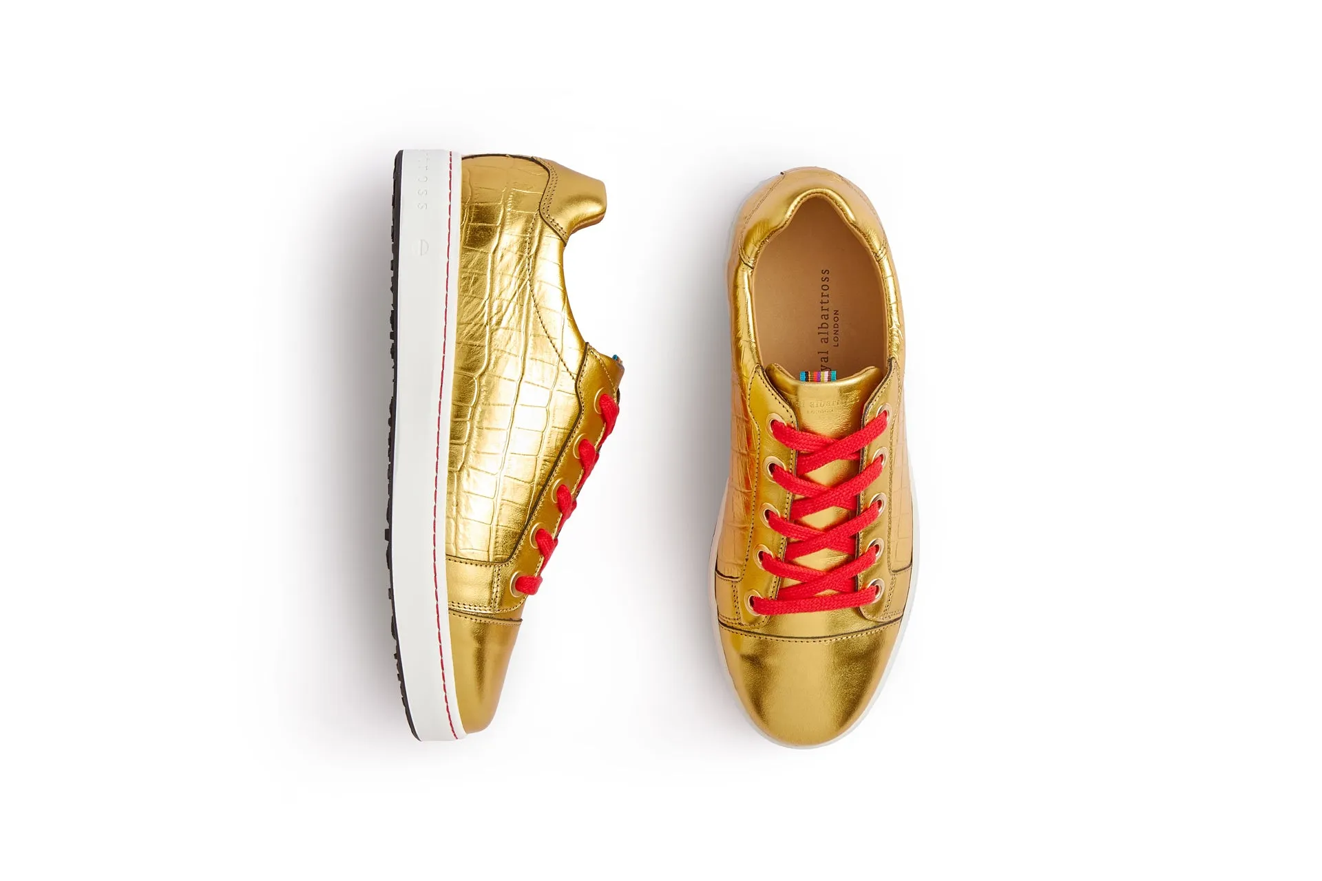 Buckingham | Gold Croc Long Drive Ultimate Traction