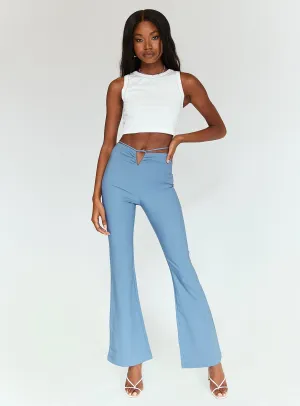 Lovey Pants Blue Casual Performance Wear