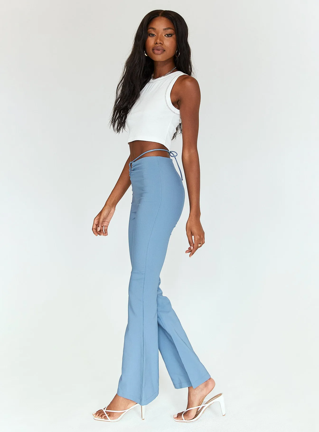 Lovey Pants Blue SturdyBeltLoops Breathable Comfort