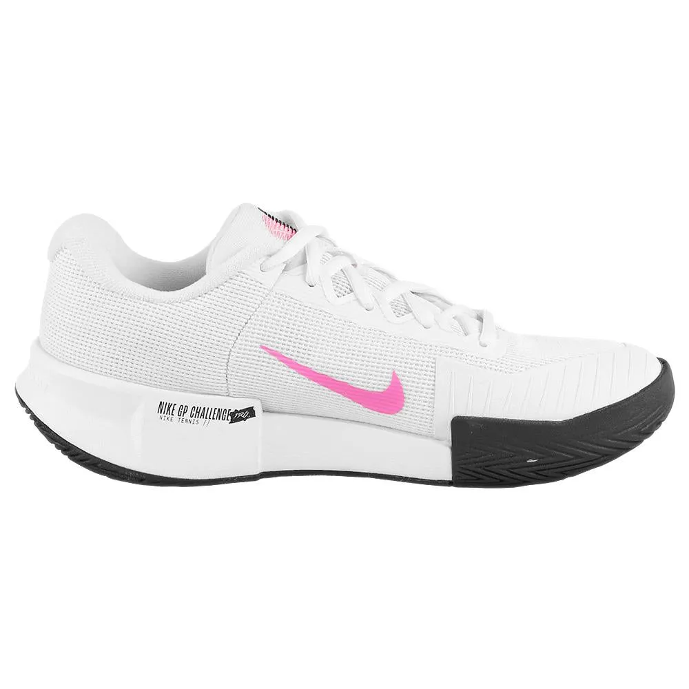 Wide toe box Arch Contouring Technology Nike Women's Air Zoom GP Challenge Pro - White/Playful Pink