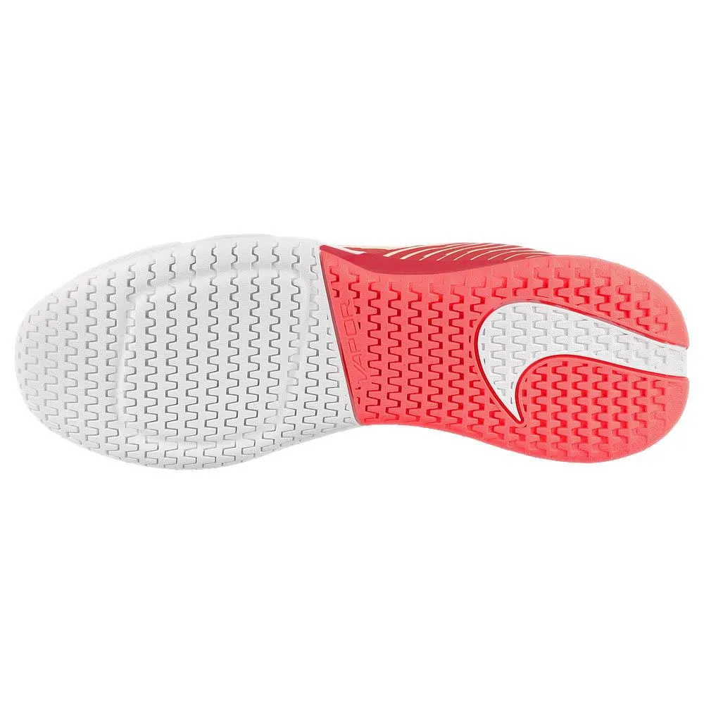 Nike Women's Air Zoom Vapor Pro 2 - White/Hot Punch Pressure Relief Insole Blown Rubber Forefoot