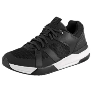 On Women's THE ROGER Clubhouse Pro - Black/White Contoured Footbed