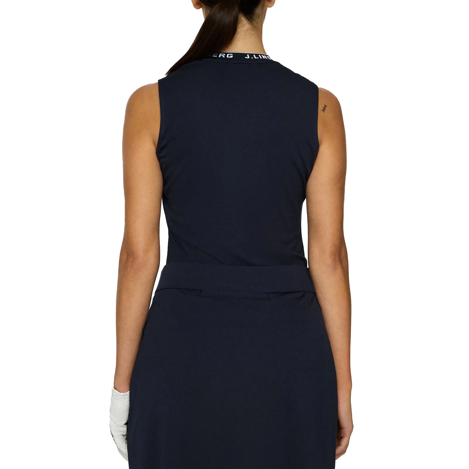 J.Lindeberg Women's Leya Sleeveless Golf Shirt - JL Navy Adaptable Outfit
