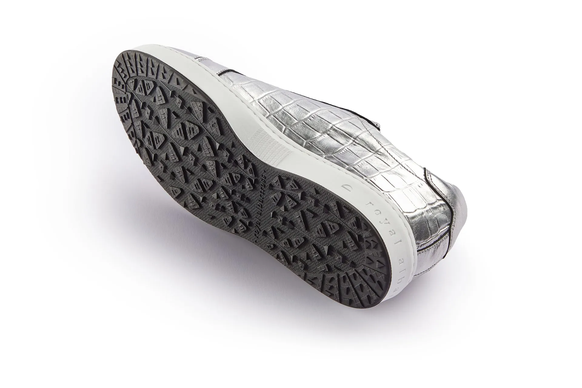 Flexible Construction Solid Hold Buckingham | Silver Croc