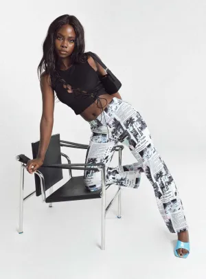 Comfy Wardrobe In My Element Mid Rise Pants White