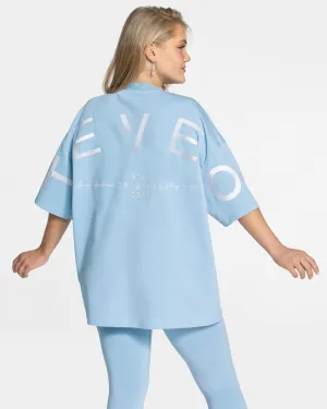 Signature Oversized T-Shirt "Ice Blue" Minimal Look Unisex style