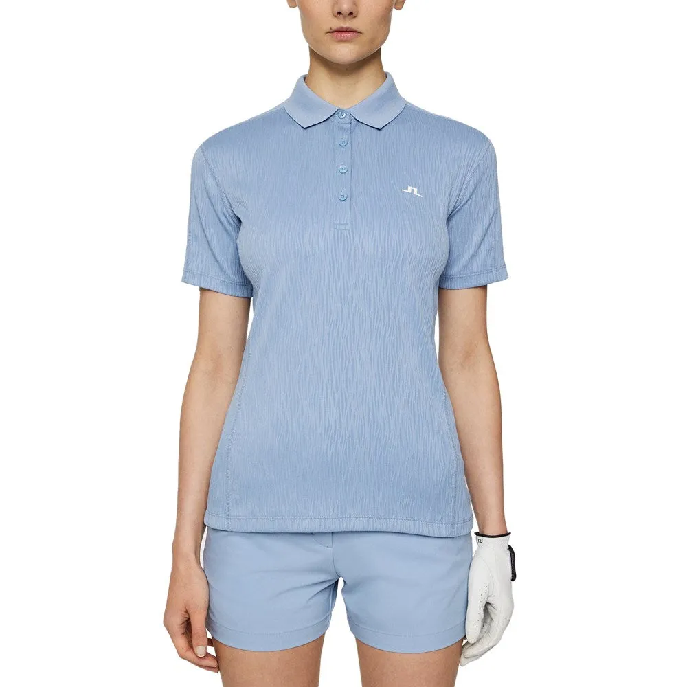 ReinforcedHem J.Lindeberg Women's Izara Golf Polo Shirt - Rain Washed