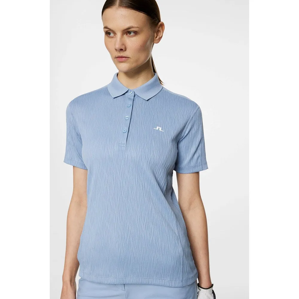 J.Lindeberg Women's Izara Golf Polo Shirt - Rain Washed QuickDrying