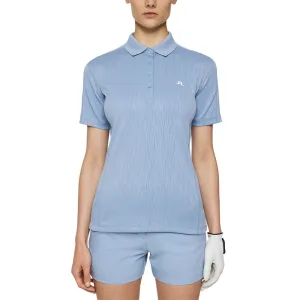 ReinforcedHem J.Lindeberg Women's Izara Golf Polo Shirt - Rain Washed