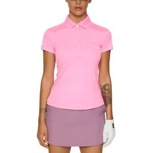 EasyAdjustStraps Business Outfit J.Lindeberg Women's Jessa Golf Polo Shirt - Eosine Pink