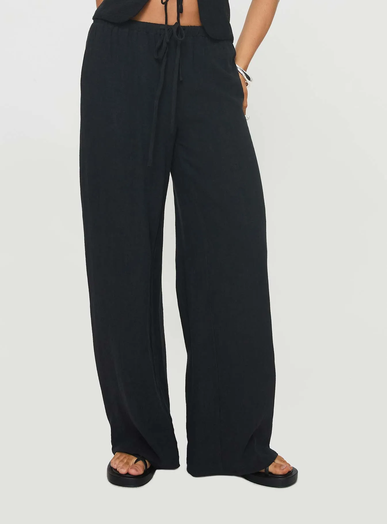 Comfort Design Felipe Linen Blend Pants Black