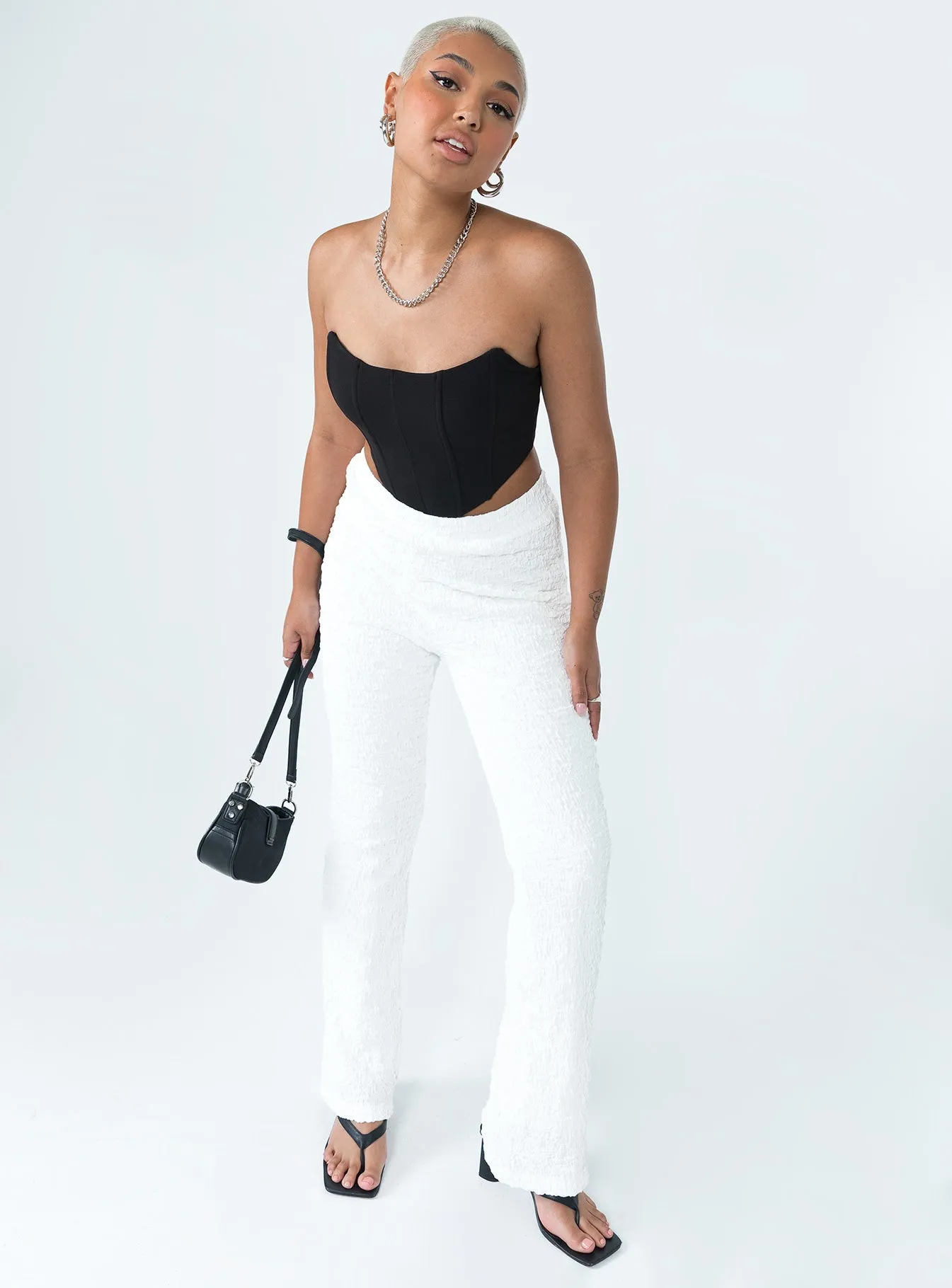 Walking On Air Pants White Slim Shape