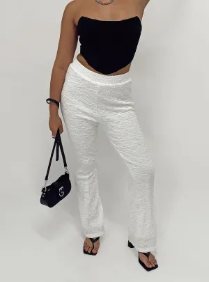 Walking On Air Pants White Anti Odor Technology Indoor Comfort