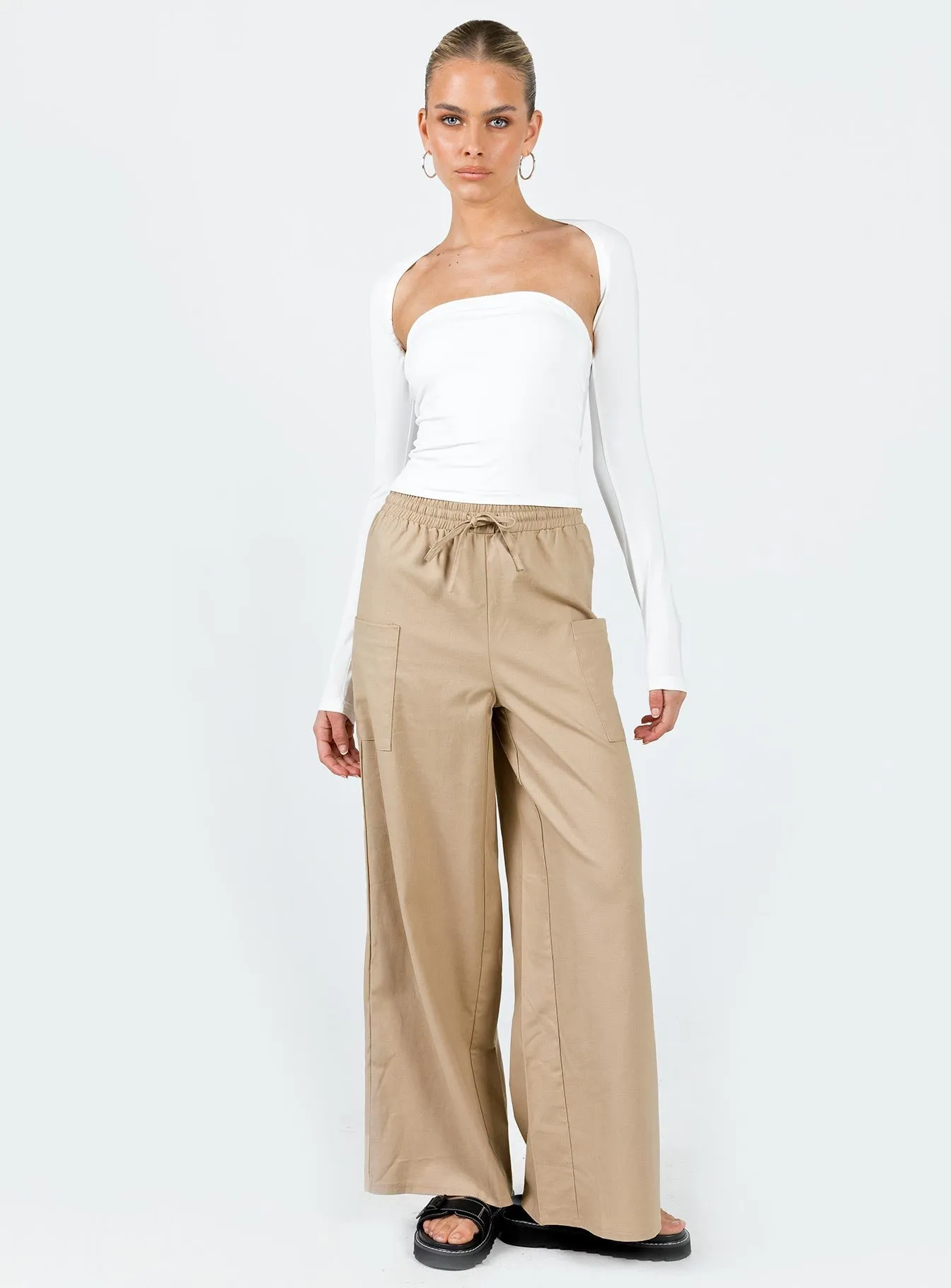 Brunie Pants Beige BreathableMaterial