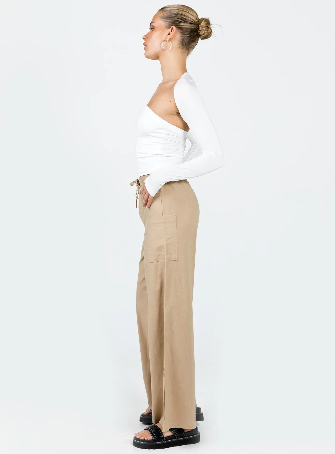 Brunie Pants Beige Functional Stretch Movement Ready Fit