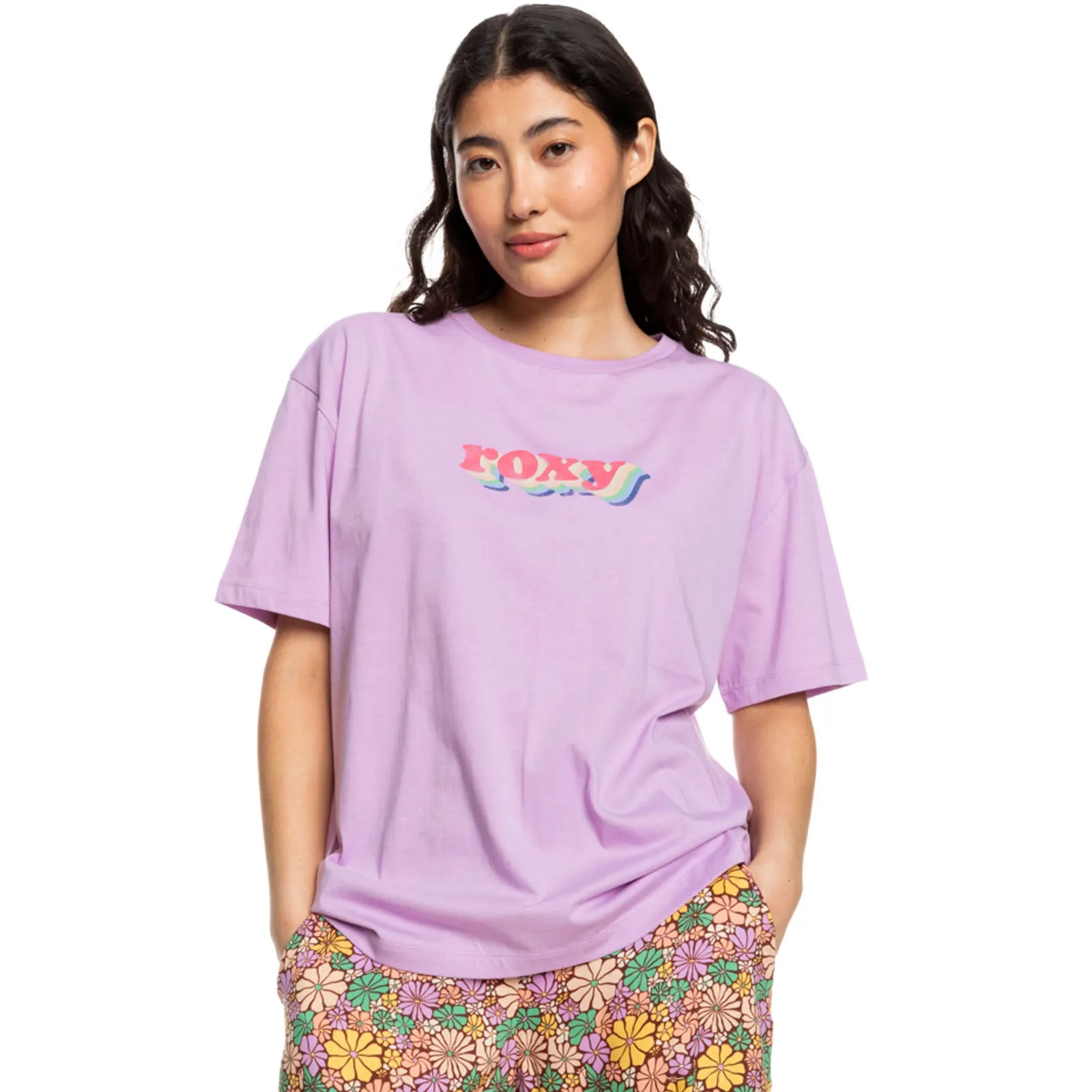 BreathableMeshLining Roxy Womens Sand Under The Sky Oversized T-Shirt