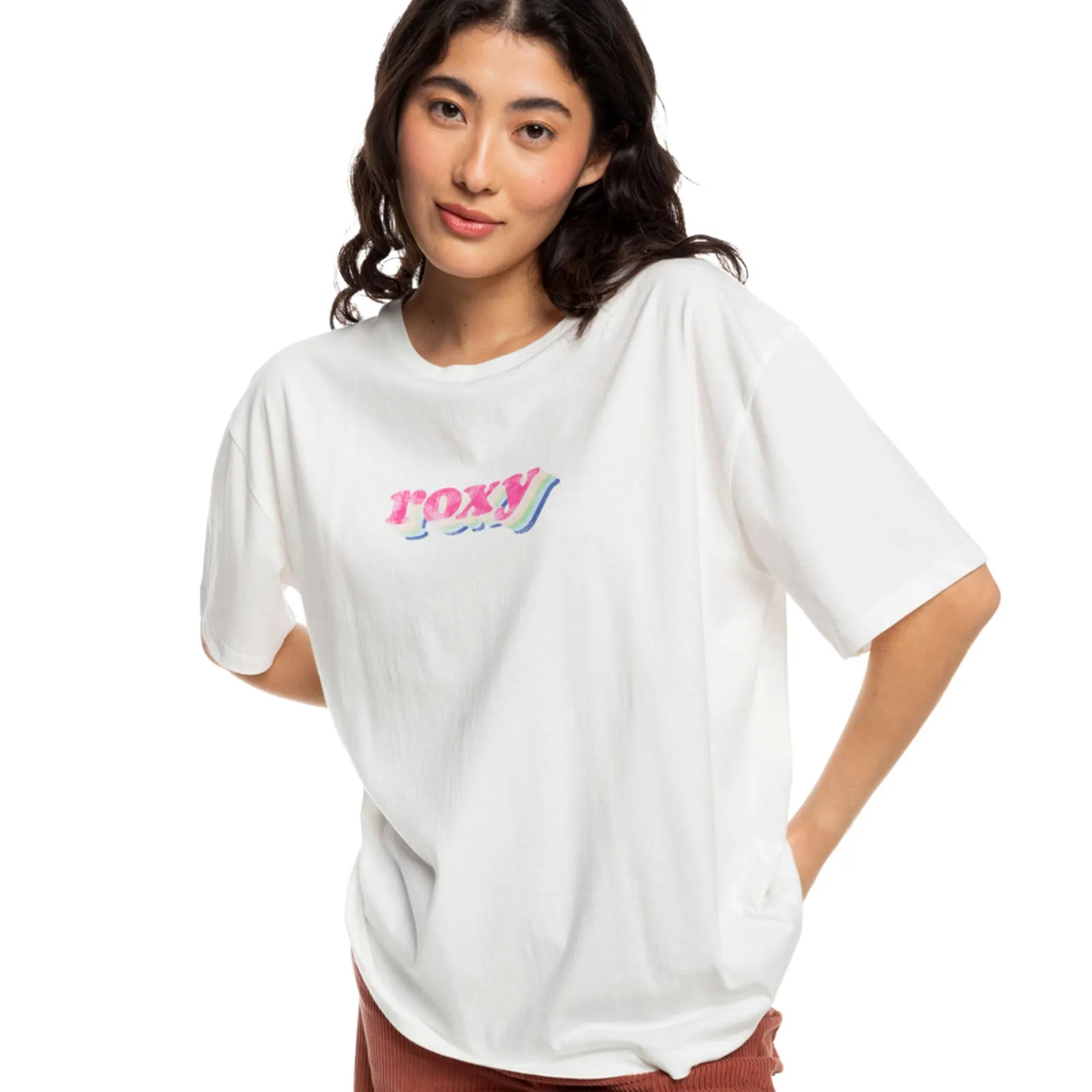 Bold Design Smart Wear Roxy Womens Sand Under The Sky Oversized T-Shirt