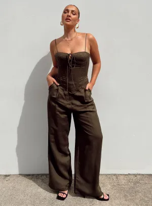 Rest Easy Low Bulk Design La Quinta Pant Dark Chocolate