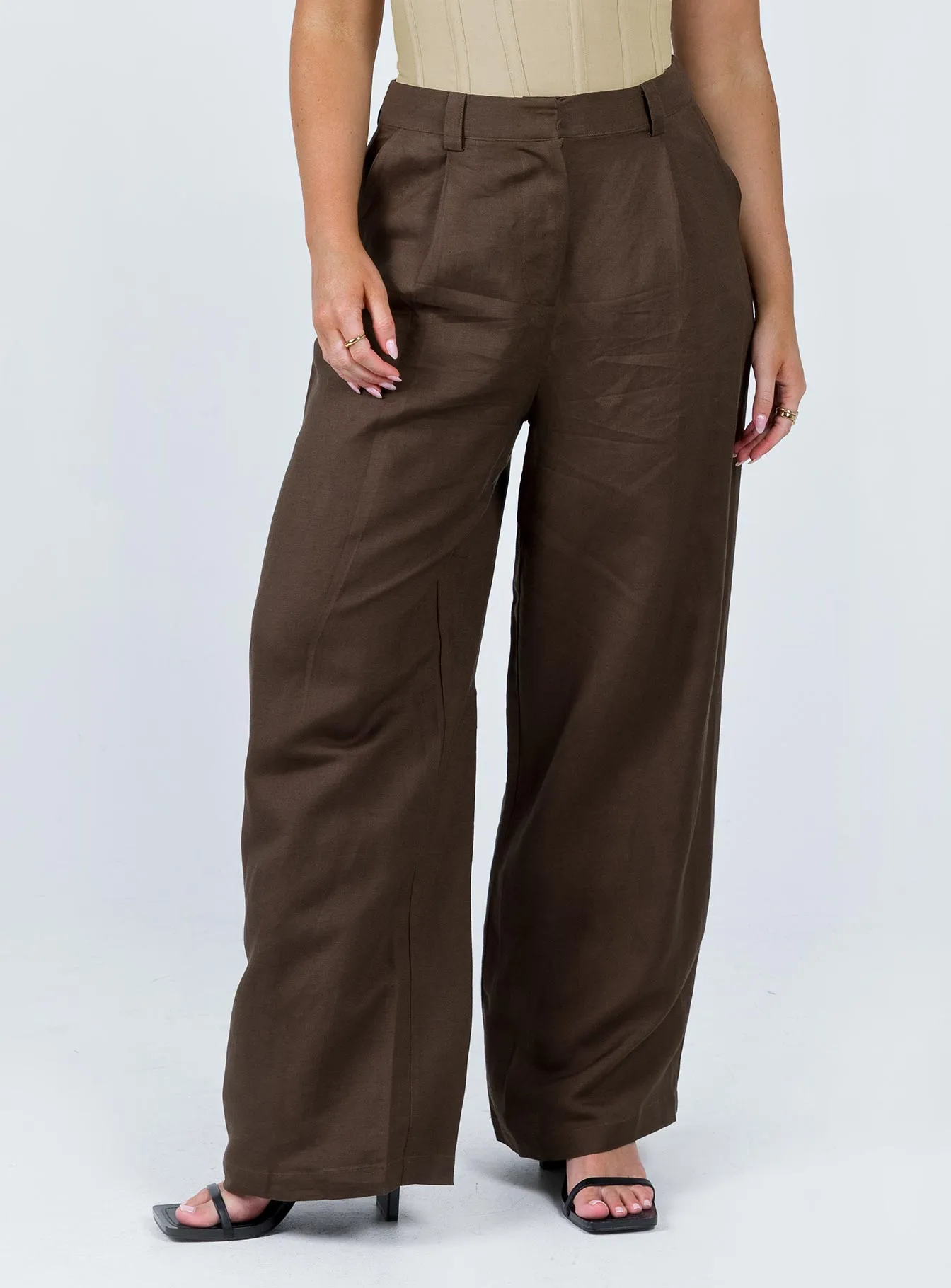Core Fit Side zipper La Quinta Pant Dark Chocolate