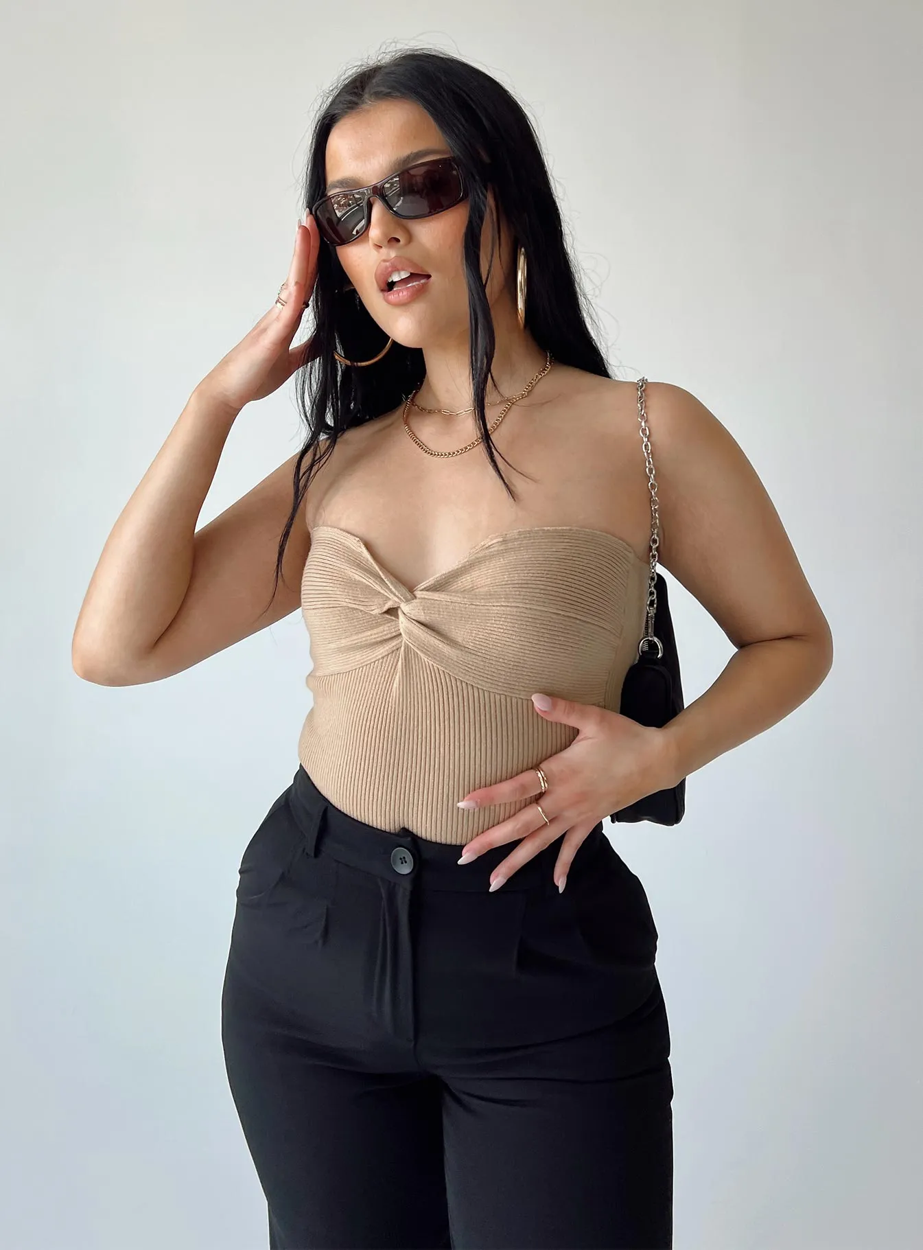 Kallista Bodysuit Beige sport bodysuit beige bodysuit