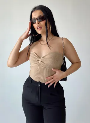 Kallista Bodysuit Beige sport bodysuit beige bodysuit