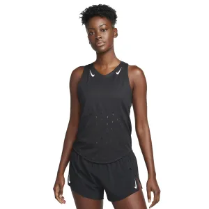 Pocket Detailing Seam Free Shoulders Womens Nike AeroSwift Dri-FIT ADV Running Singlet