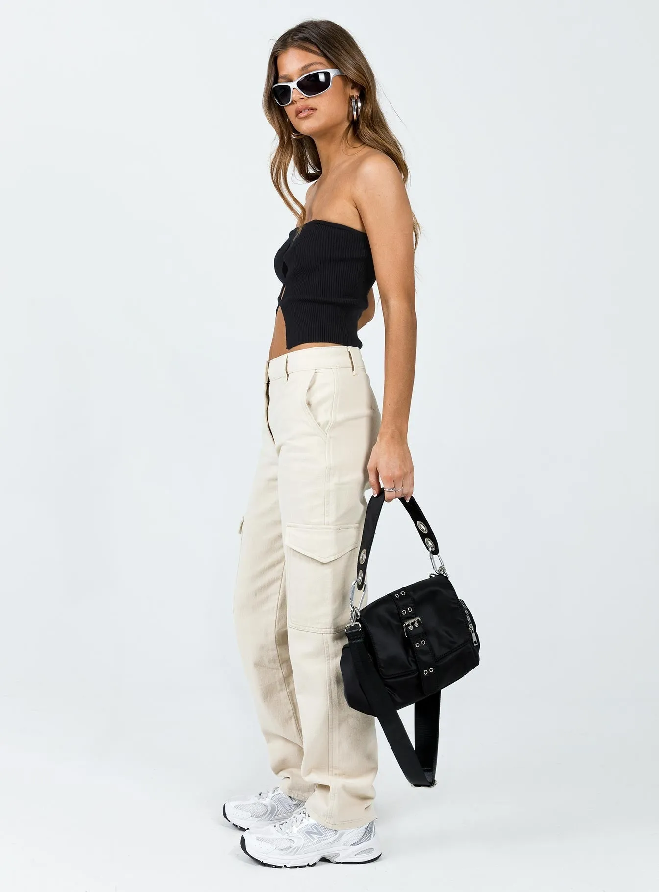 Courtside Cargo Pants Beige Eco Friendly Dyeing