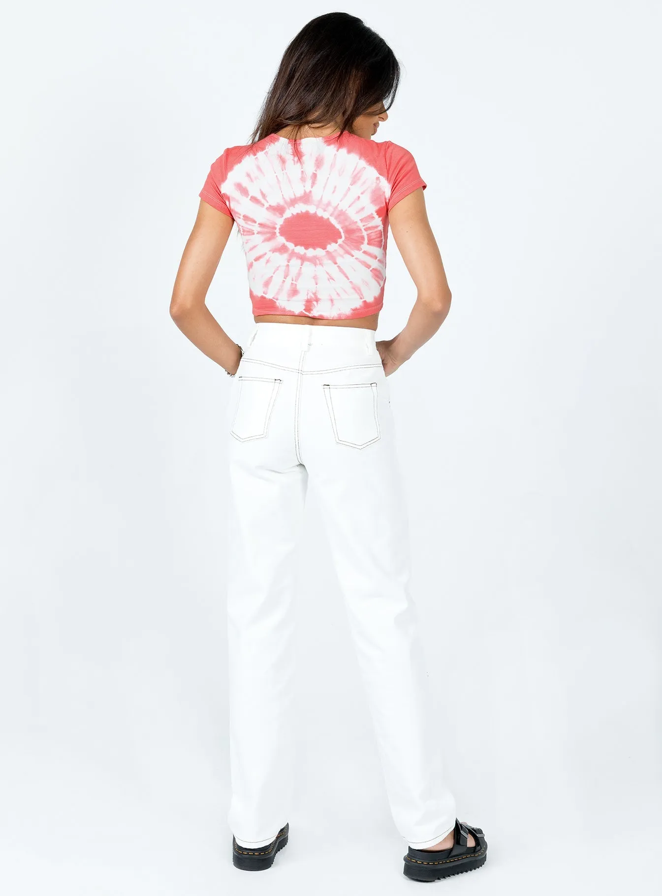 Jadene Pants White Chilly Day Ready Layered Look