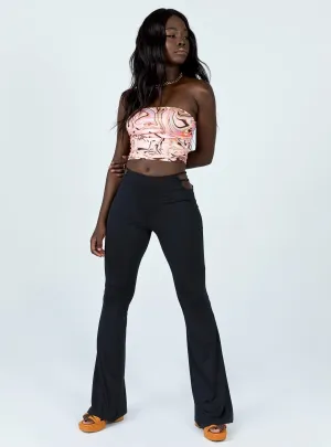 Reinforced Pockets Jess Cut Out Pants Black